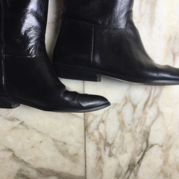 9 West Flat Leather Slip in Boot 👢 - Picture 3 of 12